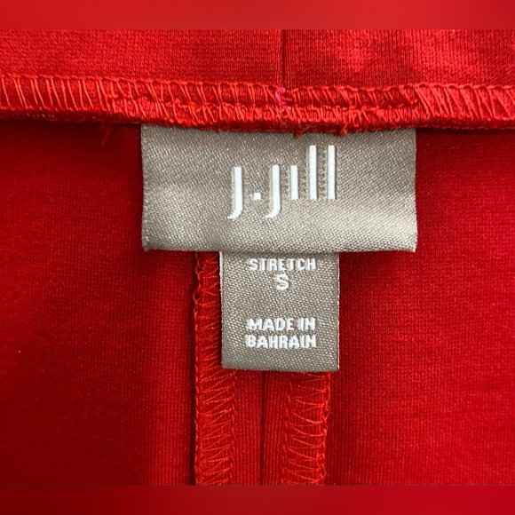 J.jill Small Red Ponte Knit Pencil Skirt - Picture 7 of 9